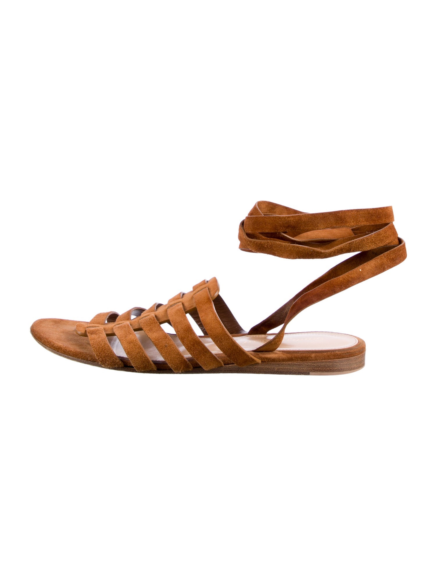 Gianvito Rossi Suede Gladiator Sandals