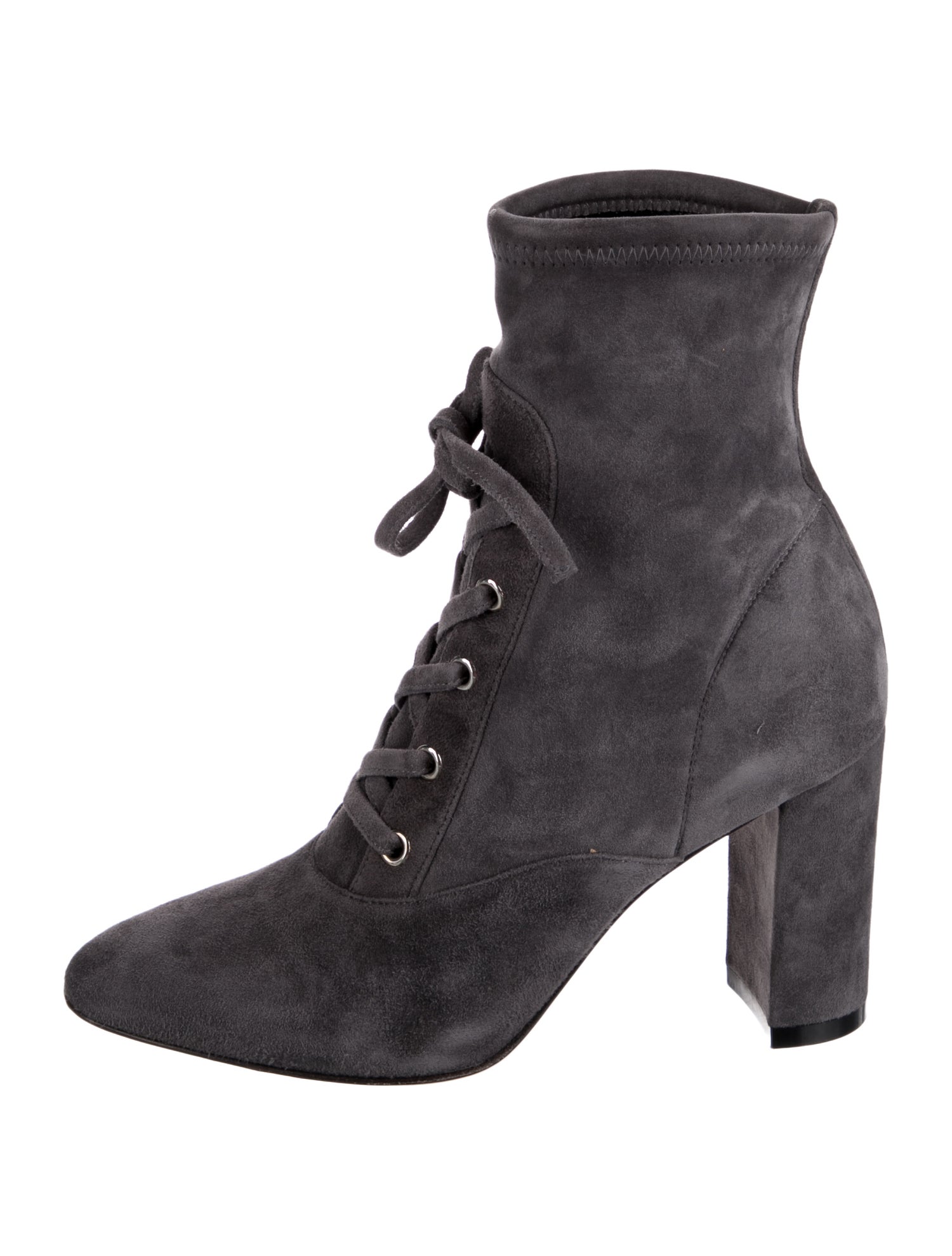 Gianvito Rossi Suede Lace-Up Boots
