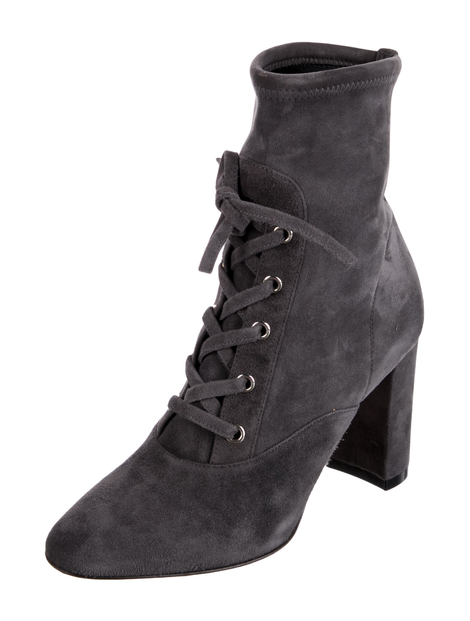 Gianvito Rossi Suede Lace-Up Boots