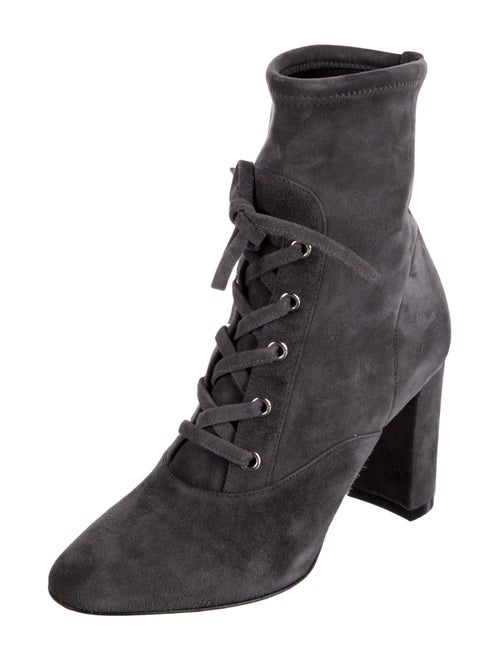 Gianvito Rossi Suede Lace-Up Boots