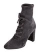 Gianvito Rossi Suede Lace-Up Boots