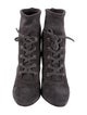 Gianvito Rossi Suede Lace-Up Boots