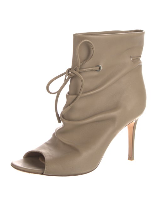 Gianvito Rossi Leather Lace-Up Boots