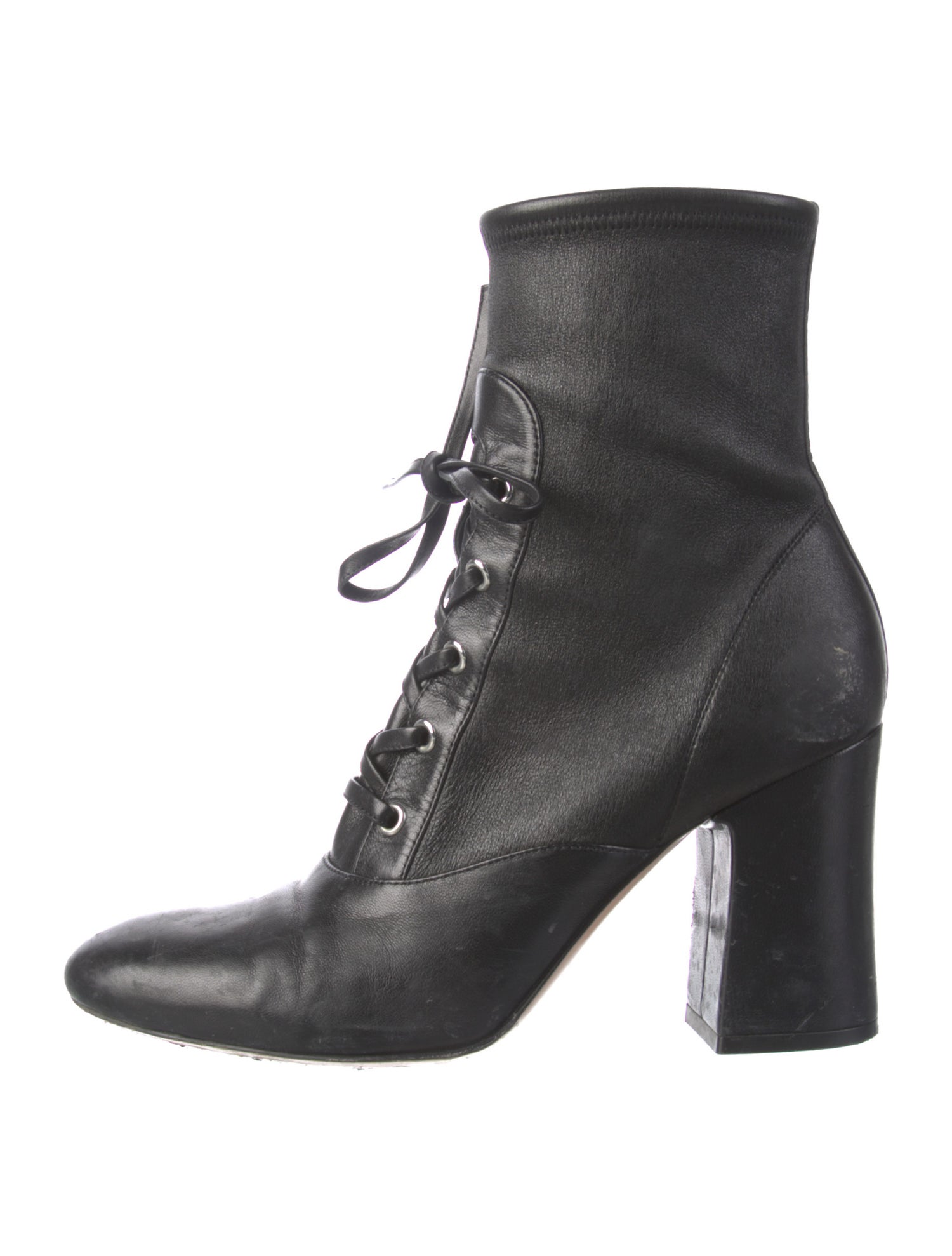 Gianvito Rossi Leather Lace-Up Boots
