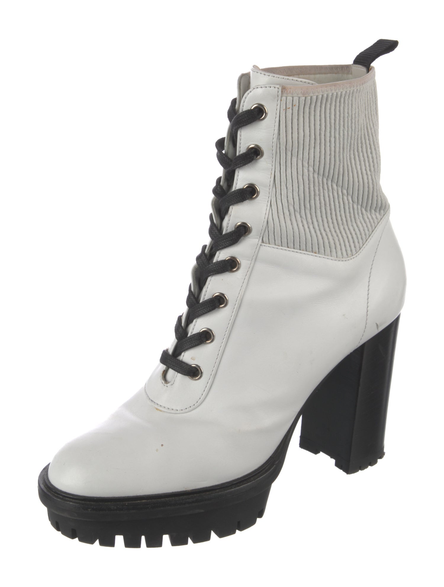 Gianvito Rossi Leather Combat Boots