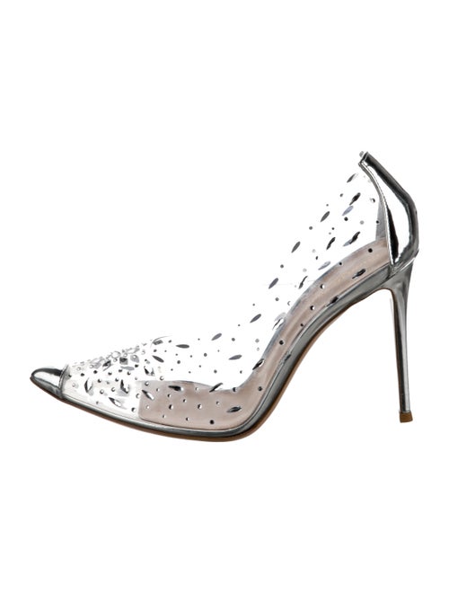 Gianvito Rossi PVC Crystal Embellishments Pumps