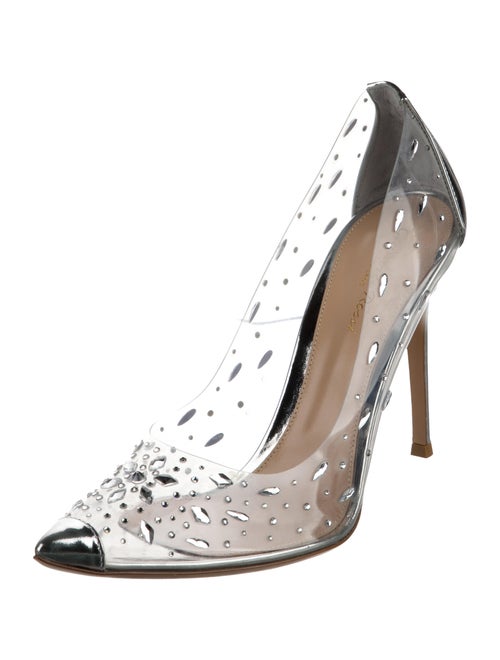 Gianvito Rossi PVC Crystal Embellishments Pumps