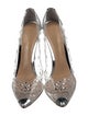 Gianvito Rossi PVC Crystal Embellishments Pumps