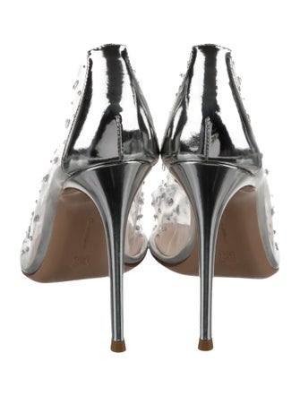 Gianvito Rossi PVC Crystal Embellishments Pumps