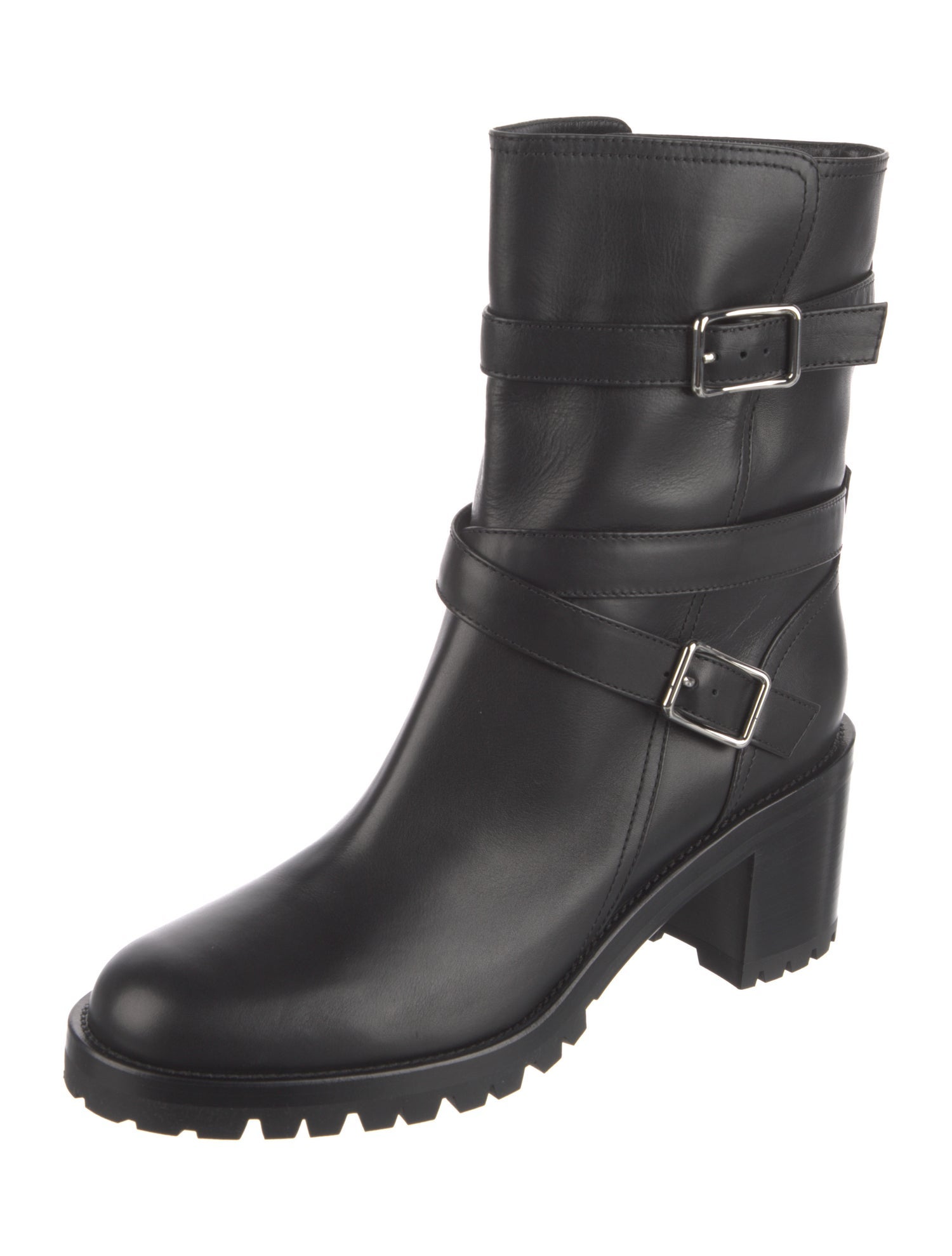 Gianvito Rossi Leather Moto Boots