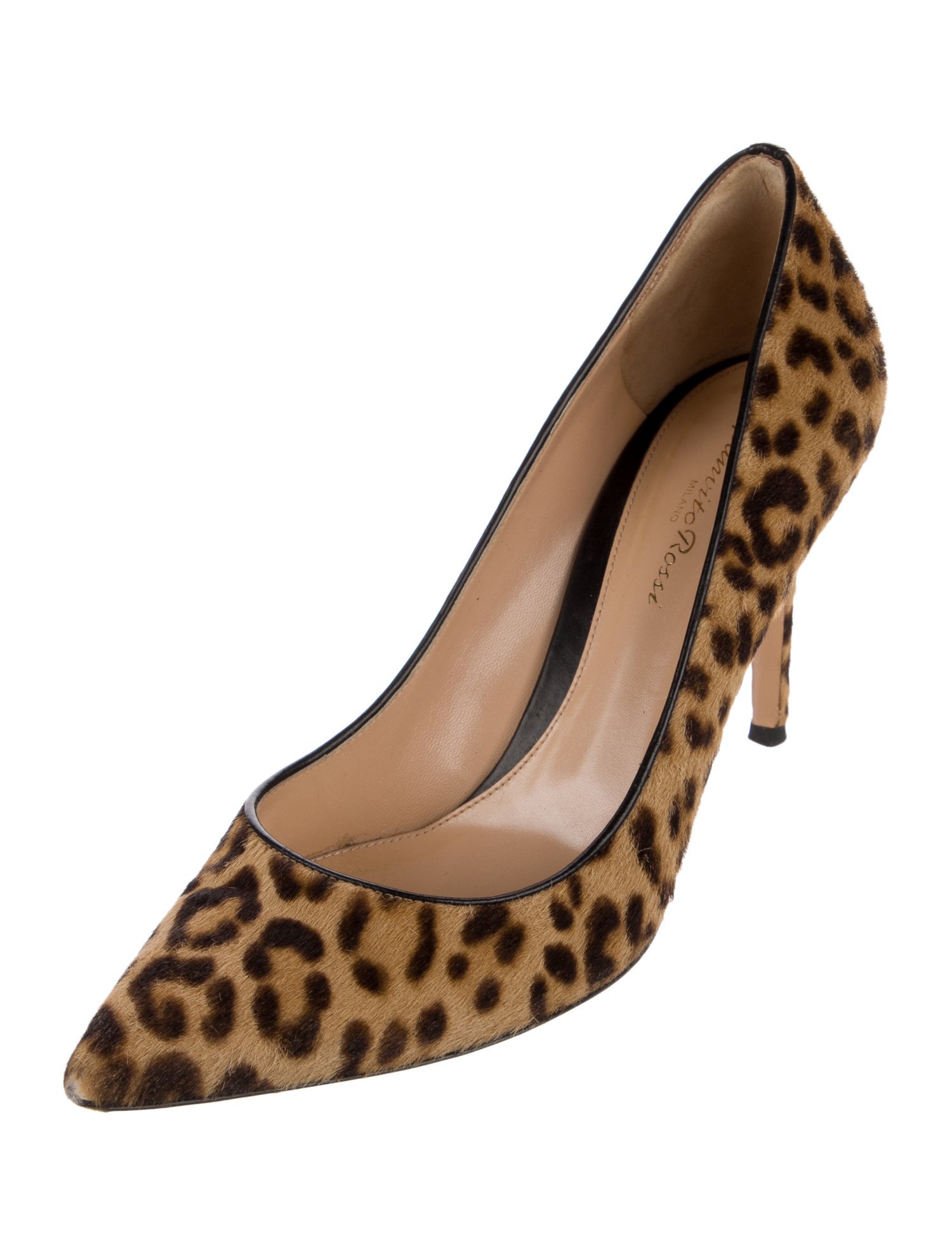 Gianvito Rossi Ponyhair Animal Print Pumps