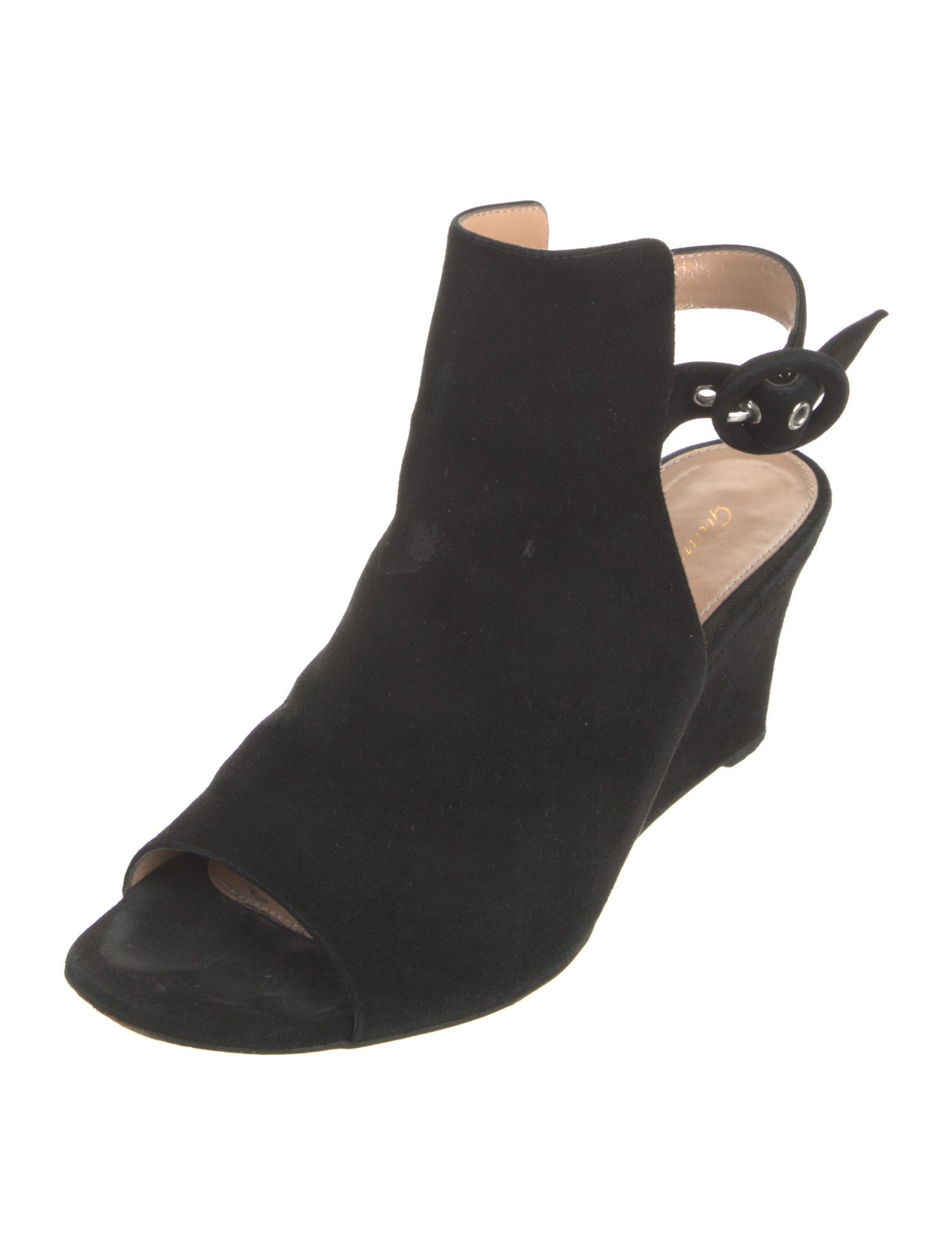 Gianvito Rossi Suede Slingback Pumps