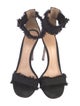 Gianvito Rossi Raw-Edge Trim Sandals
