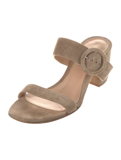 Gianvito Rossi Suede Slides