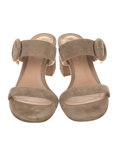 Gianvito Rossi Suede Slides