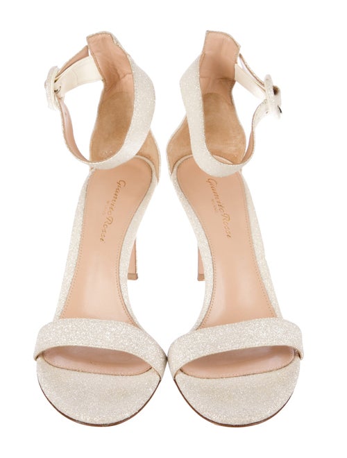 Gianvito Rossi Glitter Glitter Accents Sandals