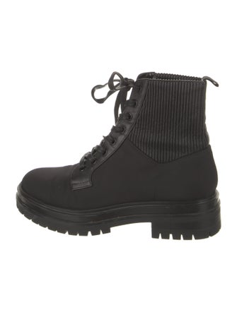 Gianvito Rossi Nylon Combat Boots
