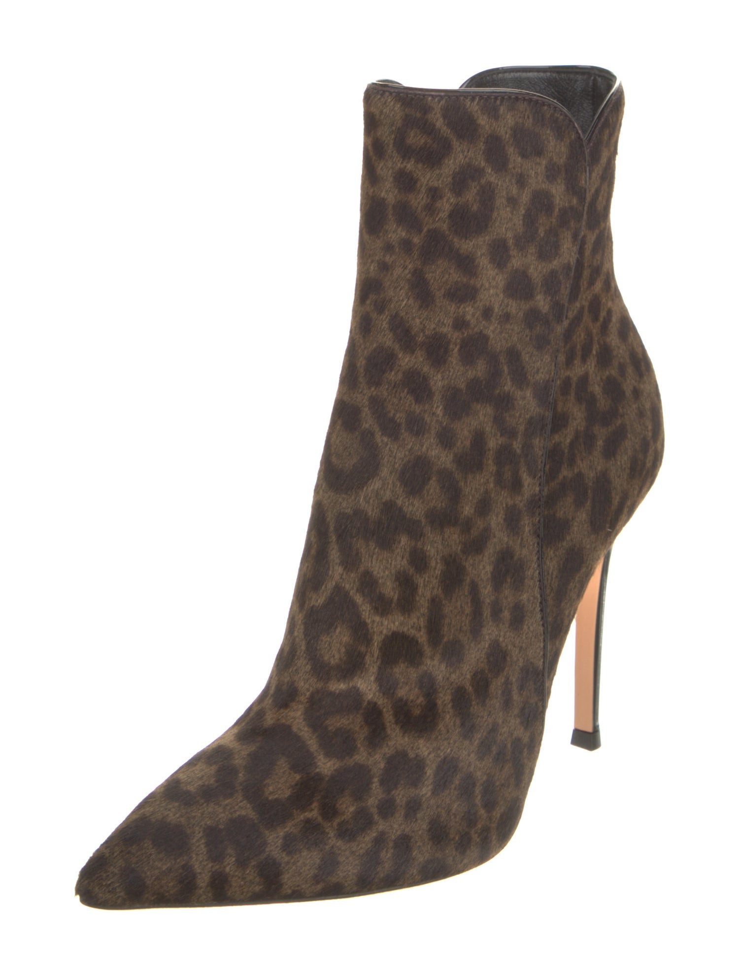 Gianvito Rossi Ponyhair Animal Print Boots