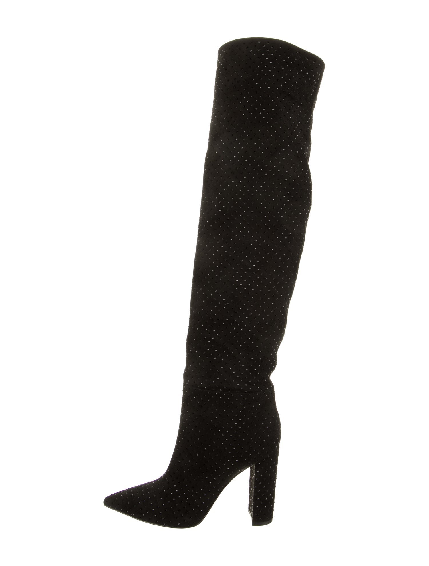 Gianvito Rossi Leather Crystal Embellishments Boots