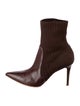 Gianvito Rossi Leather Trim Embellishment Sock Boots