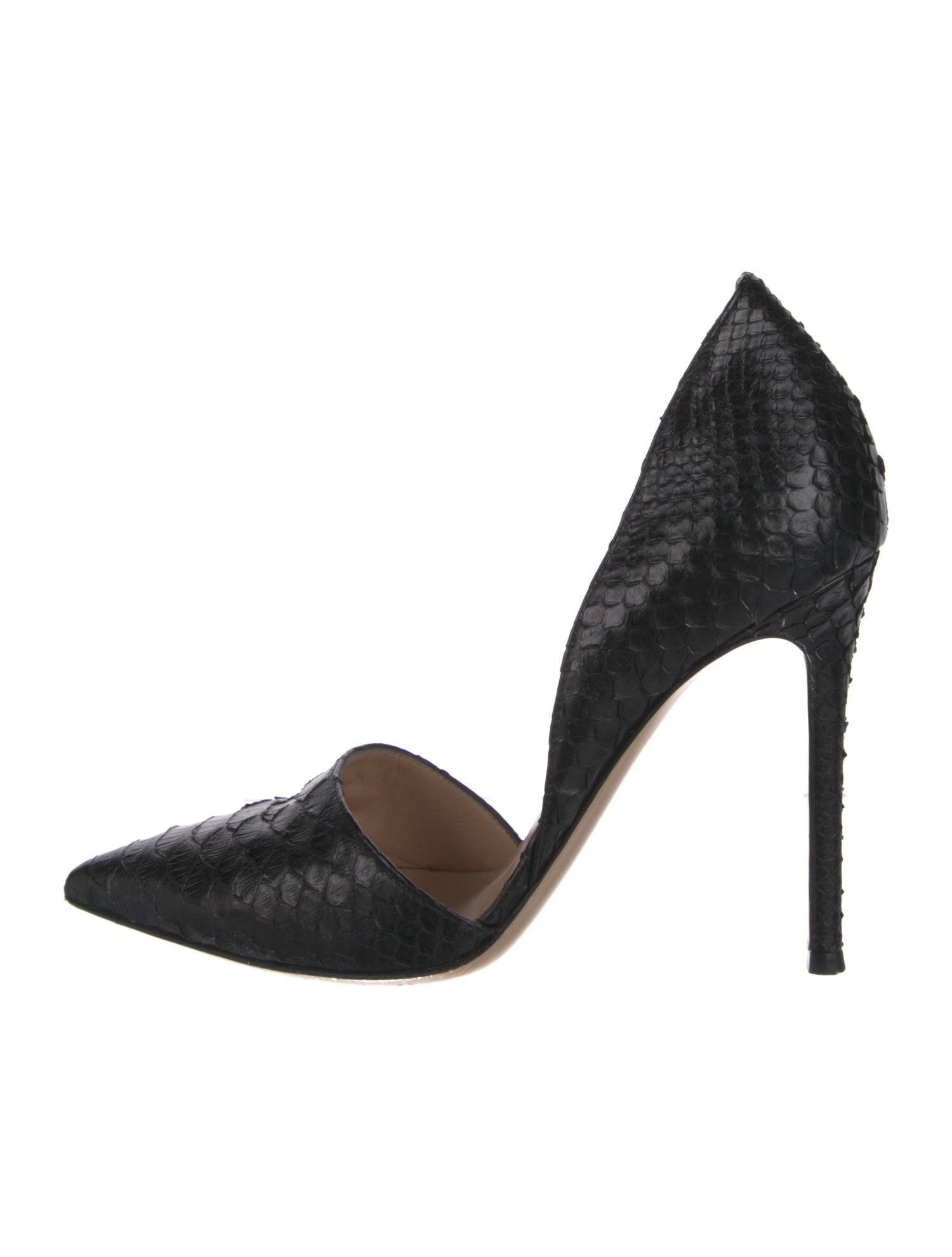 Gianvito Rossi Python D'Orsay Pumps