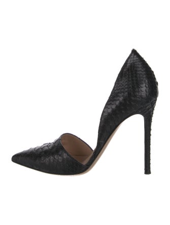Gianvito Rossi Python D'Orsay Pumps