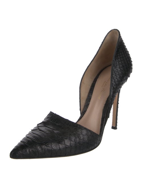 Gianvito Rossi Python D'Orsay Pumps