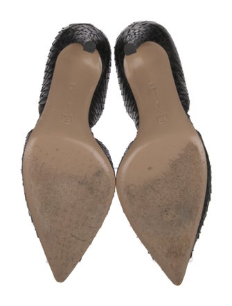 Gianvito Rossi Python D'Orsay Pumps