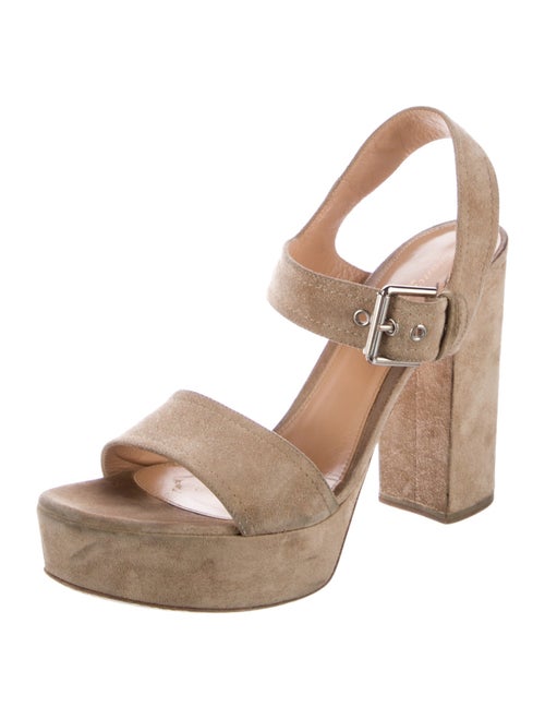 Gianvito Rossi Suede Slingback Sandals