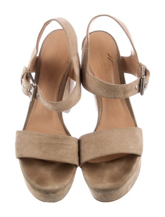 Gianvito Rossi Suede Slingback Sandals