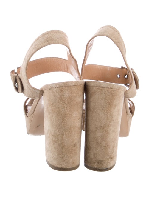 Gianvito Rossi Suede Slingback Sandals