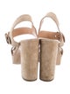 Gianvito Rossi Suede Slingback Sandals