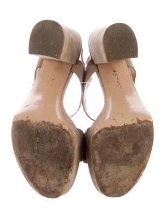Gianvito Rossi Suede Slingback Sandals
