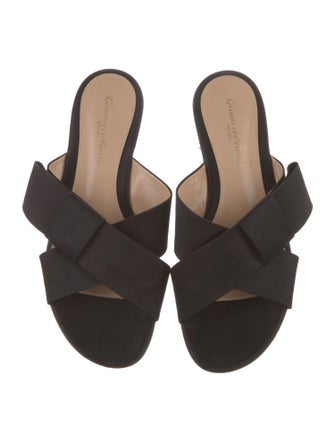 Gianvito Rossi Satin Slides