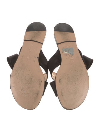 Gianvito Rossi Satin Slides