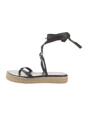 Gianvito Rossi Leather Espadrilles