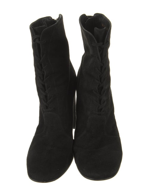 Gianvito Rossi Suede Lace-Up Boots