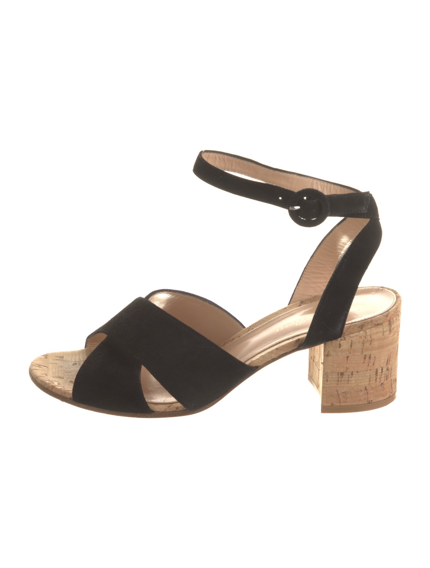 Gianvito Rossi Suede Slingback Sandals