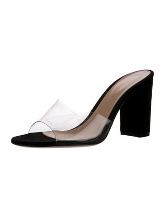 Gianvito Rossi Suede Slides