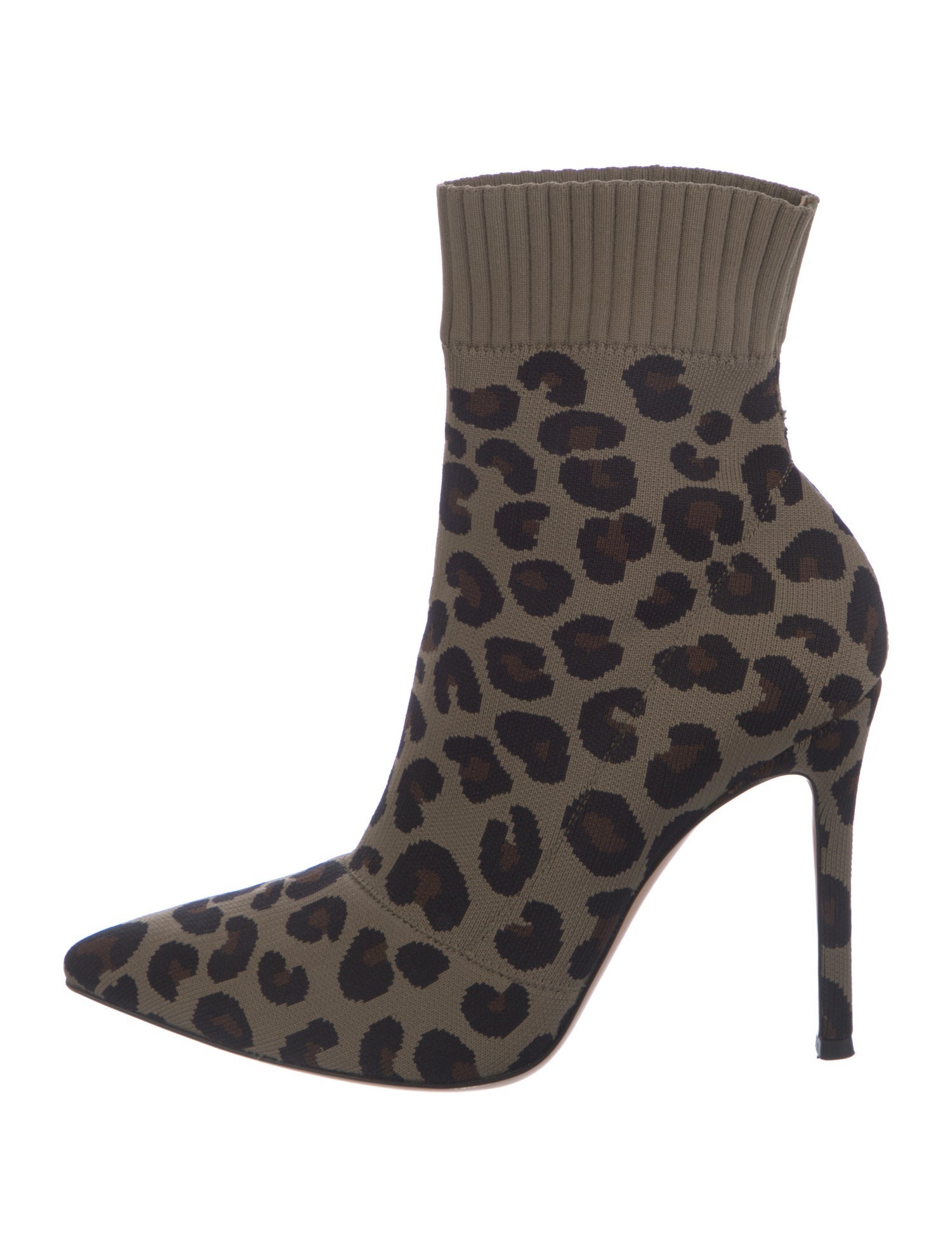 Gianvito Rossi Animal Print Sock Boots