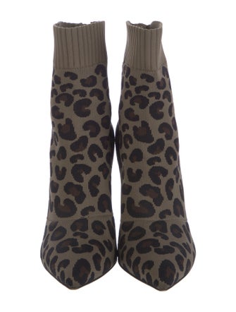 Gianvito Rossi Animal Print Sock Boots
