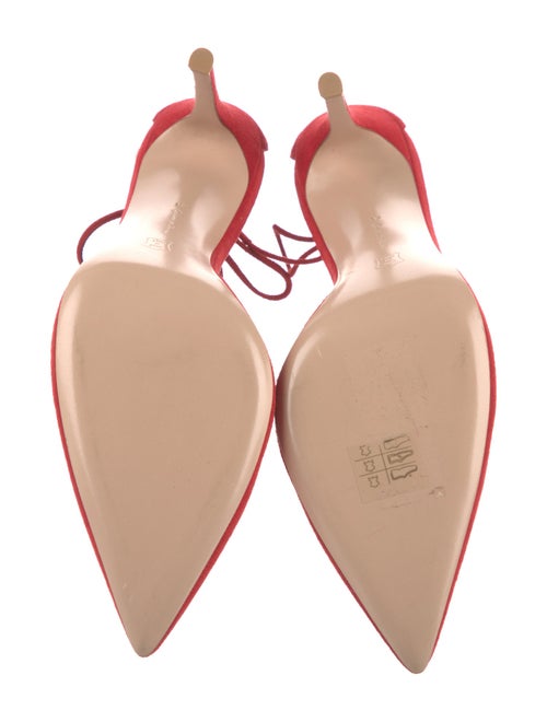 Gianvito Rossi Suede Crystal Embellishments Mules