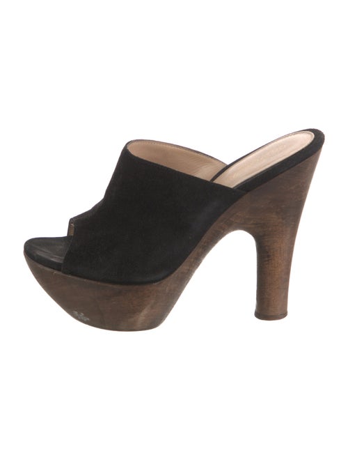 Gianvito Rossi Suede Slides