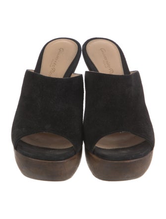 Gianvito Rossi Suede Slides