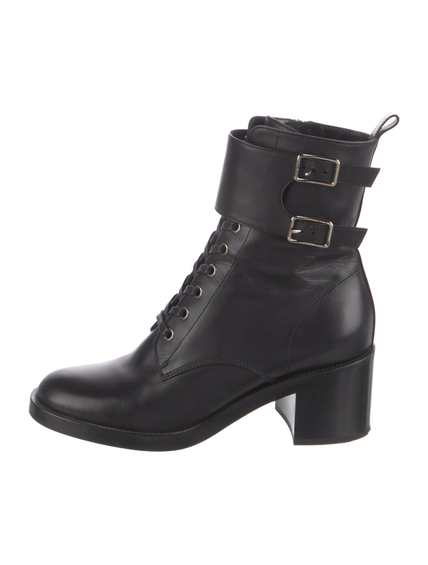 Gianvito Rossi Leather Combat Boots