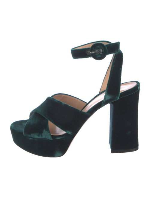 Gianvito Rossi Velvet Sandals