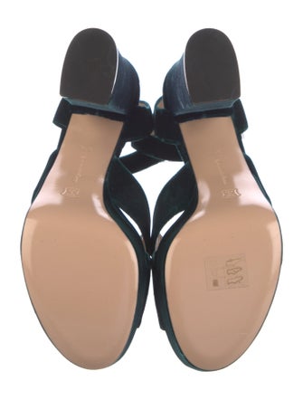 Gianvito Rossi Velvet Sandals
