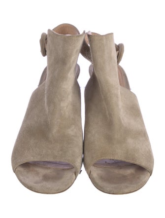 Gianvito Rossi Suede Slingback Sandals