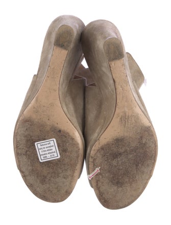 Gianvito Rossi Suede Slingback Sandals