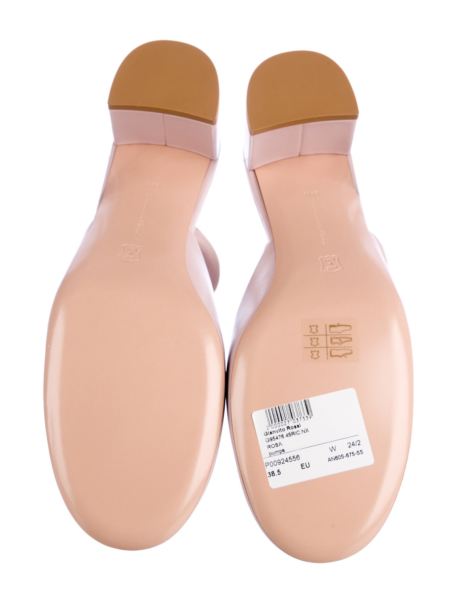 Gianvito Rossi Leather Mules - Pink Pumps, Shoes - GIT108859